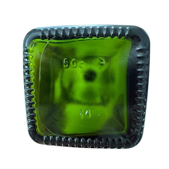 Kitchen Green Glass Cruet Oil or Vinegar Bottle 16 oz - Picture 7 of 16